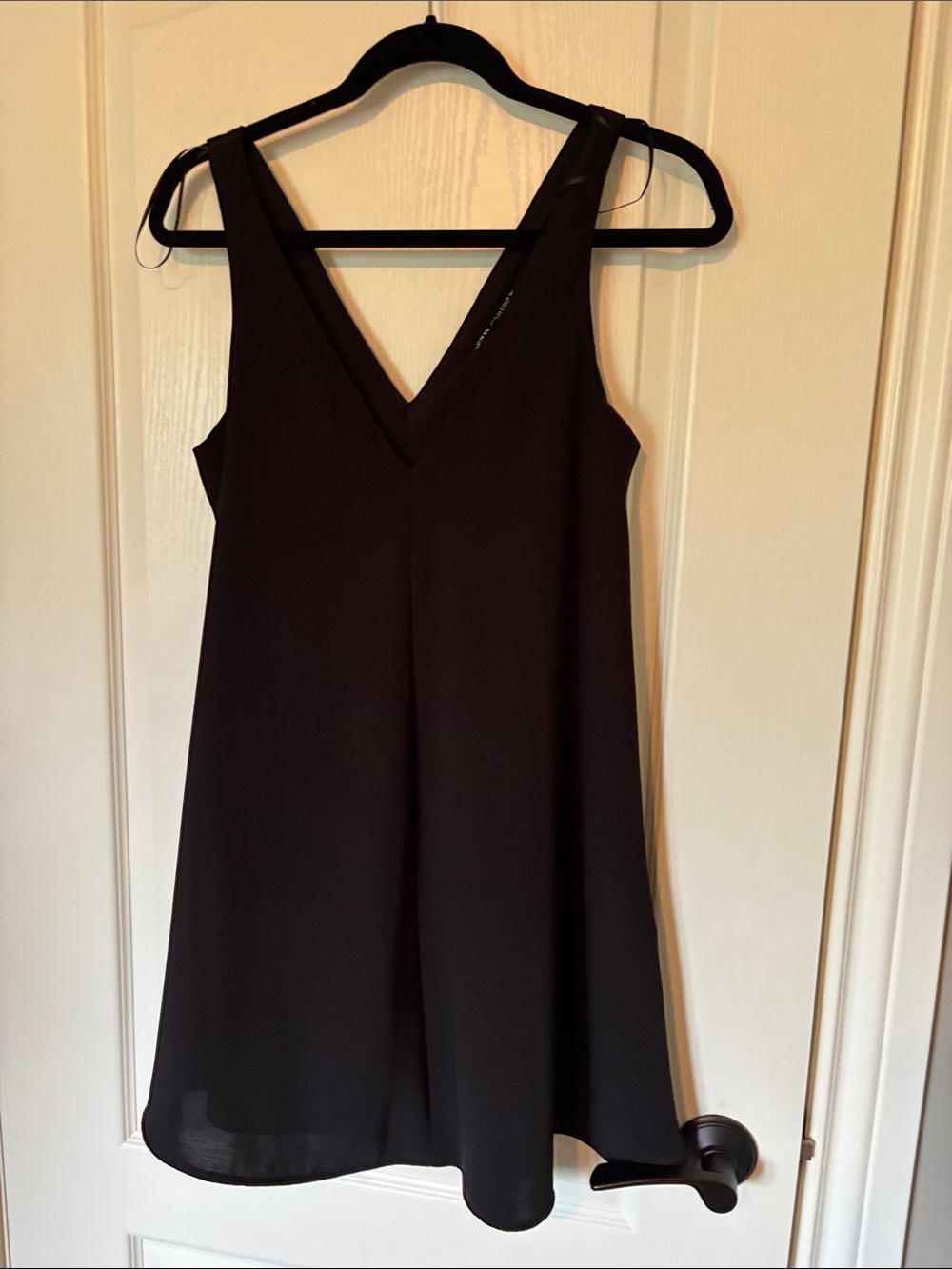 Zara Black V-Neck Mini Dress
